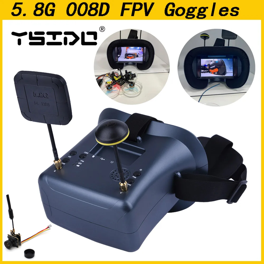 Skyzone Cobra X V2 Fpv Goggles - 008D 5,8G 40CH 4,3 дюйма 800*480