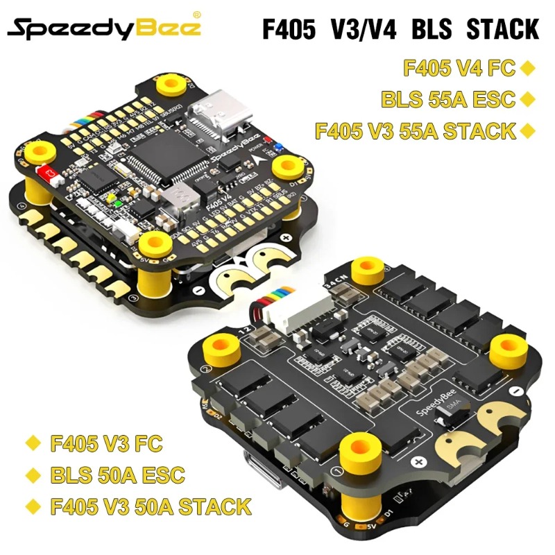 Полетный контроллер SpeedyBee  – обзор и цена Speedybee F405 V4 Bls 55A Stack