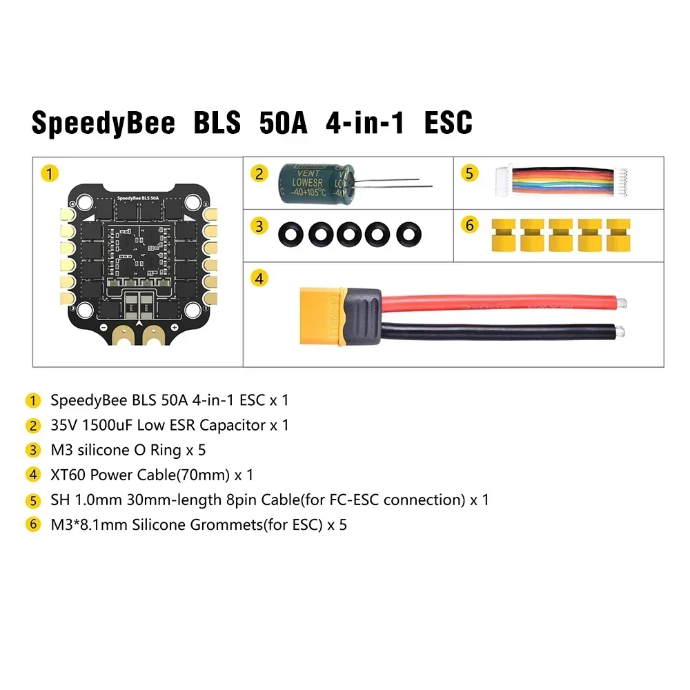 SpeedyBee F405 V3/V4 FC ESC ст – обзор и цена Speedybee F405 V4 Bls 55A Stack